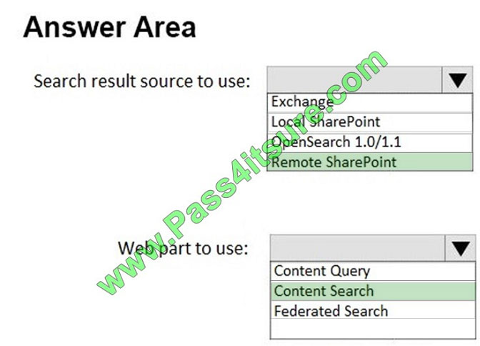 pass4itsure ms-301 exam question q4-1