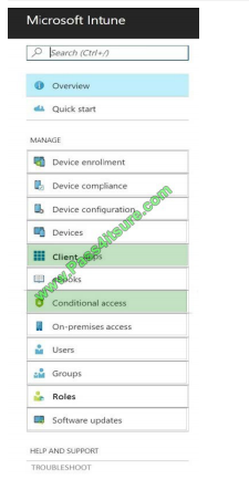 Pass4itsure Microsoft MD-101 exam questions q6-2