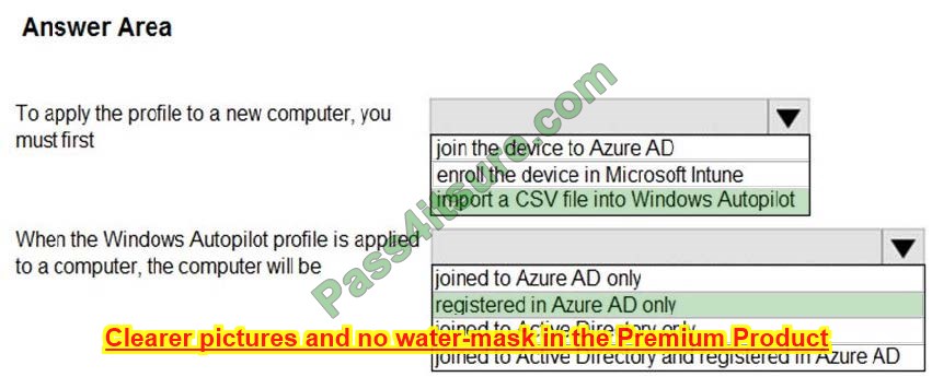 MD-101 exam questions 2-3