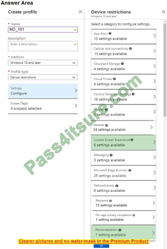 MD-101 exam questions 8